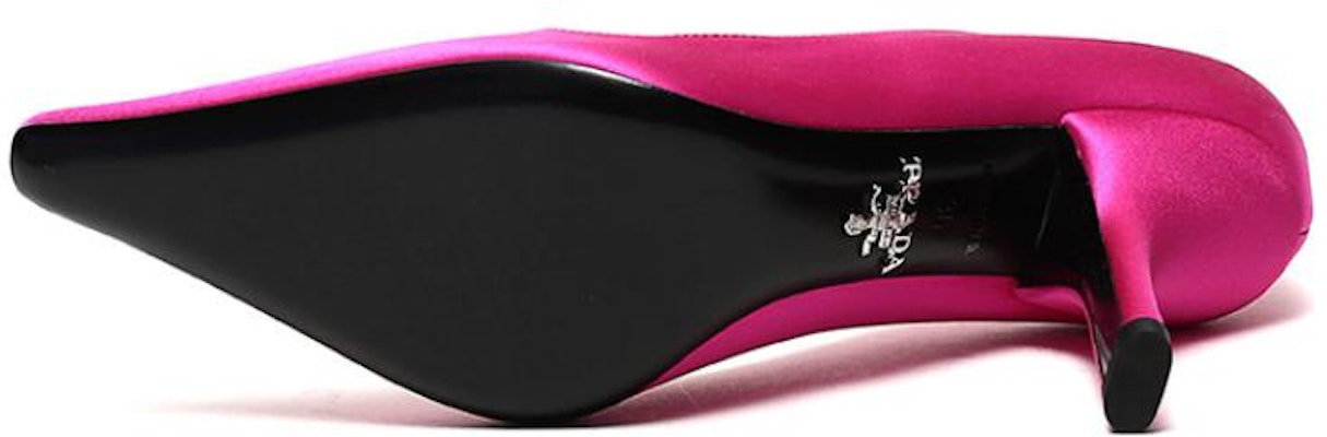 (W) Tacones Altos de Satén Prada 'Magenta' 1I718L_049_F0638_F_090 Details for (W) Tacones Altos de Satén Prada 'Magenta' 1I718L_049_F0638_F_090