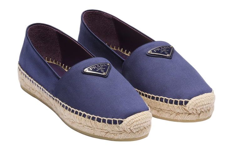 (W) Prada Satin Logo Espadrille 'Purple' 圖 2
