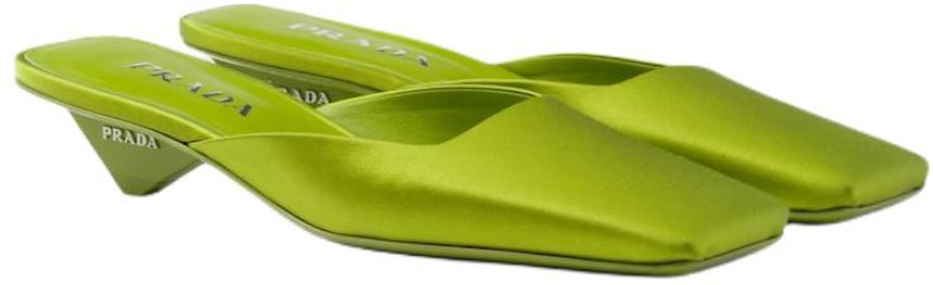 (W) 프라다 사틴 뮬 슬리퍼 '그린 컴포트' (Prada satin mule slippers 'Green Comfort') 1I479N_049_F0613_F_A035 Order (W) 프라다 사틴 뮬 슬리퍼 '그린 컴포트' (Prada satin mule slippers 'Green Comfort') 1I479N_049_F0613_F_A035