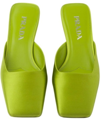 (W) 프라다 사틴 뮬 슬리퍼 '그린 컴포트' (Prada satin mule slippers 'Green Comfort') 1I479N_049_F0613_F_A035 Purchase (W) 프라다 사틴 뮬 슬리퍼 '그린 컴포트' (Prada satin mule slippers 'Green Comfort') 1I479N_049_F0613_F_A035