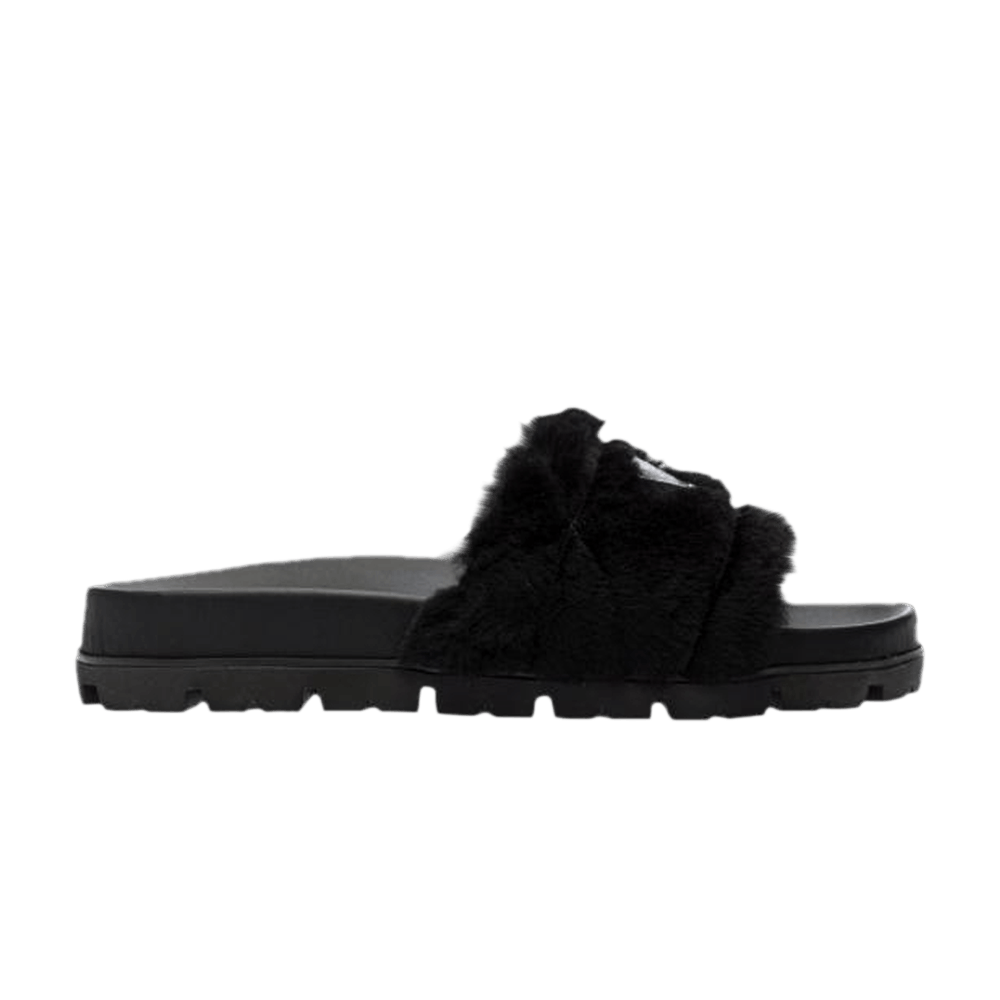 (Women) Prada Shearling Slides 'Black'  1XX592-173-F0002
