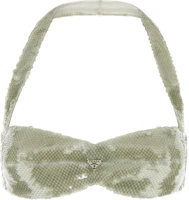 (Women) PRADA Sheer Mesh Crop Tank Top with Logo Accent Light Green 70236R-14XX-F0089-S-OOO (Women) PRADA Sheer Mesh Crop Tank Top with Logo Accent Light Green 70236R-14XX-F0089-S-OOO