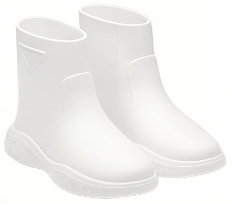 (Women) Prada Short Rubber Boot 'White Fashion' 1T859M_3LKD_F0009_F_025 Lookbook (Women) Prada Short Rubber Boot 'White Fashion' 1T859M_3LKD_F0009_F_025