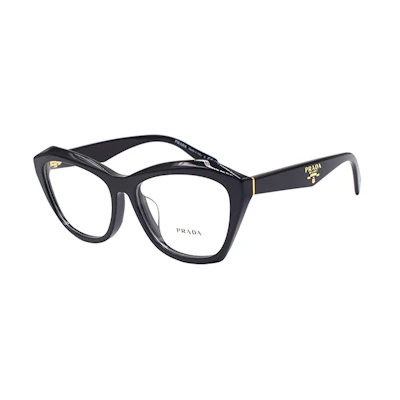 (Women) PRADA Signature Cat-Eye Optical Glasses Women’s Black Frame. VPRA20-F-16K-1O1