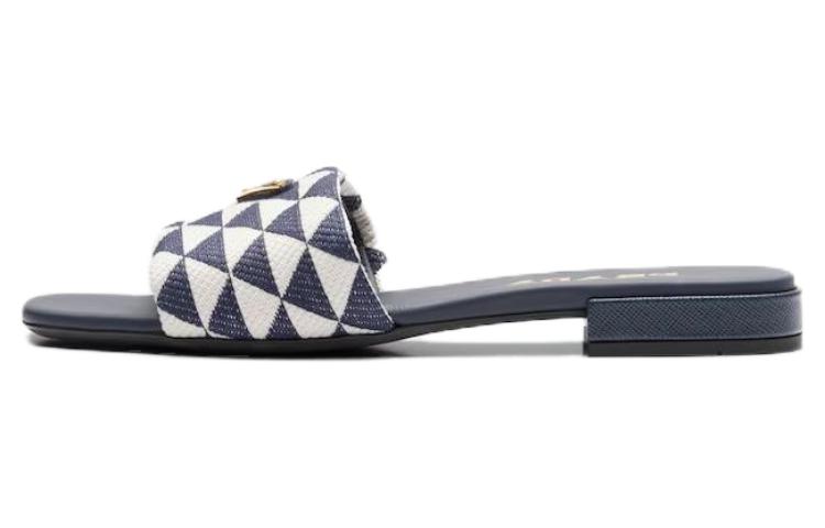 (Women) Prada Slide 'Blue Open-Toe' 1XX637_3LK6_F02Z7_F_010