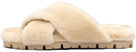 (Women) Prada Slide 'Light Brown Shearling' 1XX600_173_F0379_F_ZF20 (Women) Prada Slide 'Light Brown Shearling' 1XX600_173_F0379_F_ZF20