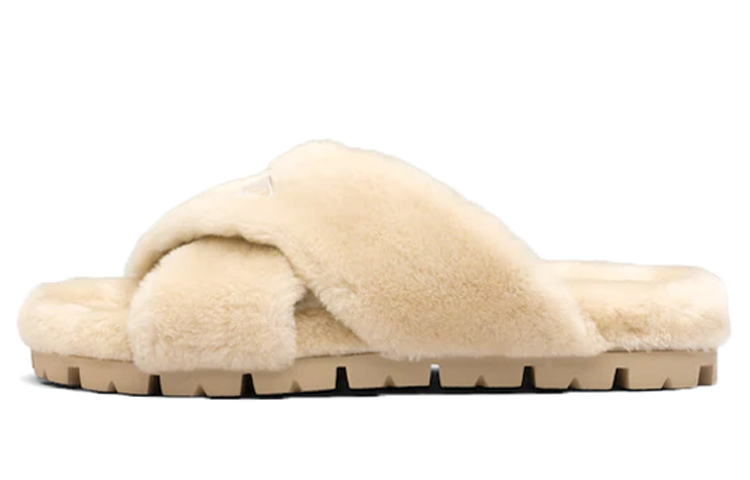 Buy (W) Prada Ciabatte ''Shearling Marrone Chiaro'' 1XX600_173_F0379_F_ZF20