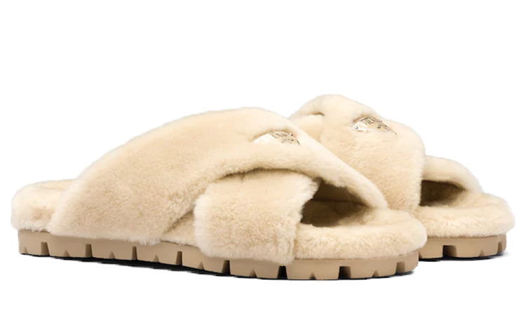 Lookbook (W) Prada Ciabatte ''Shearling Marrone Chiaro'' 1XX600_173_F0379_F_ZF20