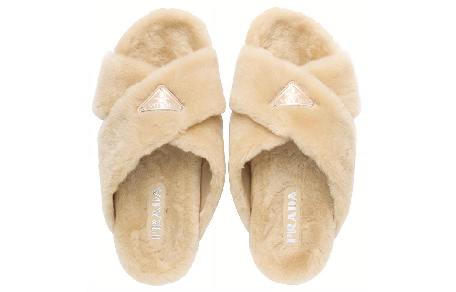 Purchase (W) Prada Ciabatte ''Shearling Marrone Chiaro'' 1XX600_173_F0379_F_ZF20