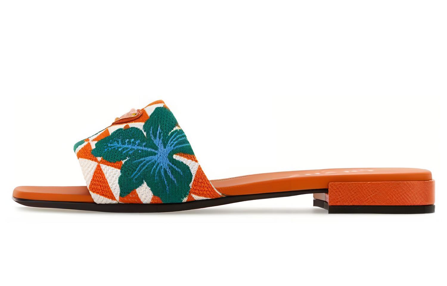 (Women) Prada Slide Sandal 'Brown Peep-Toe' 1XX652_CLJ_F0P62_F_0102