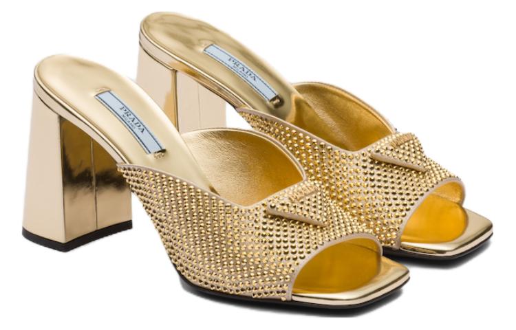 (W) Prada Slide Sandals 'Gold' 圖 2