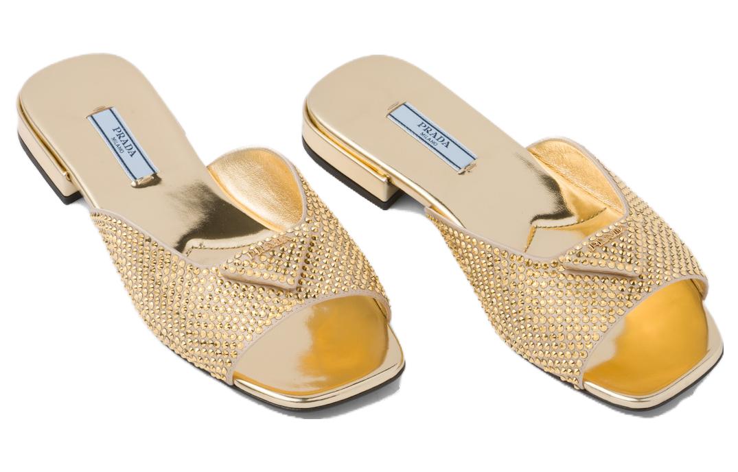 (W) Prada Slide Sandals 'Gold Fashion' 圖 3