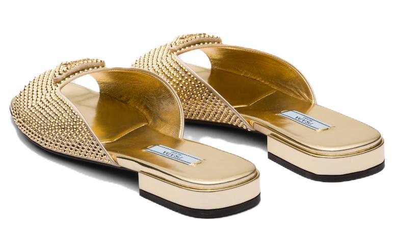 (W) Prada Slide Sandals 'Gold Fashion' 圖 4