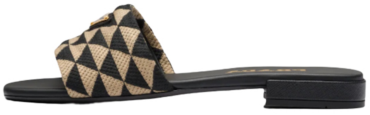 (Women) Prada Slip-On 'Beige Triangle Pattern' 1XX637_3LK6_F0Y30_F_010 Buy (Women) Prada Slip-On 'Beige Triangle Pattern' 1XX637_3LK6_F0Y30_F_010
