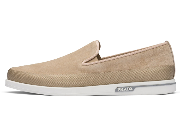 Buy (W) Prada Slip-On ''Suède Camel'' 4D3434_054_F0F24