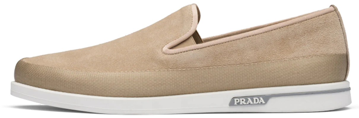(W) Prada Slip-On ''Suède Camel'' 4D3434_054_F0F24 Buy (W) Prada Slip-On ''Suède Camel'' 4D3434_054_F0F24