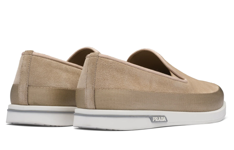 Shop (W) Prada Slip-On ''Suède Camel'' 4D3434_054_F0F24