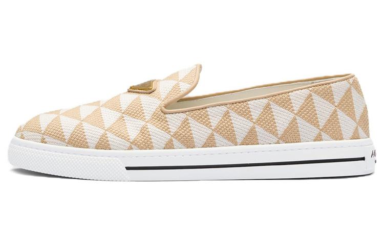 Buy (W) 普拉达绣花面料米白色一脚蹬鞋 1S942M_3LK6_F0J0A_F_025