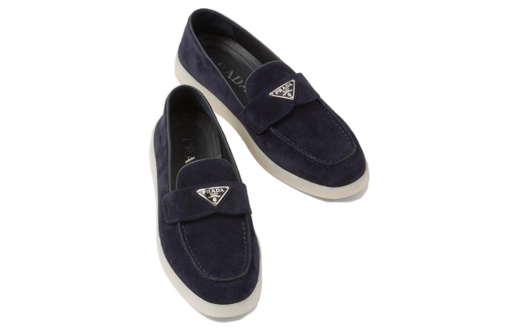 (W) Prada Slip-On 'Fashion Velvet Blue' 圖 3