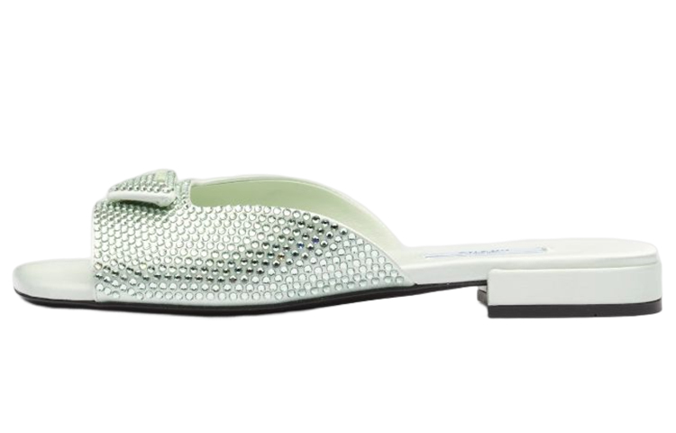(W) Prada Slip-On 'Green Fabric'