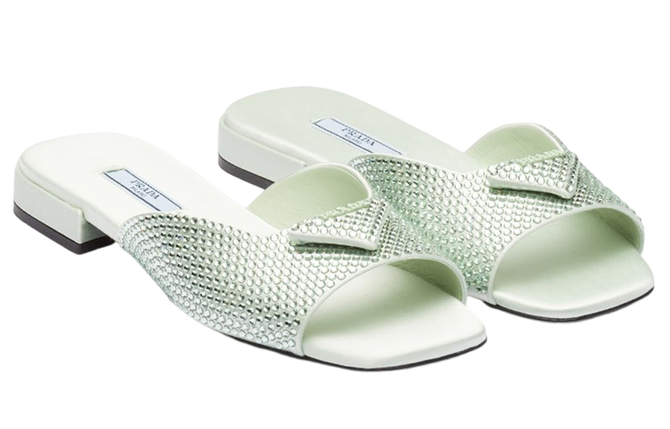 (W) Prada Slip-On 'Green Fabric' 圖 3