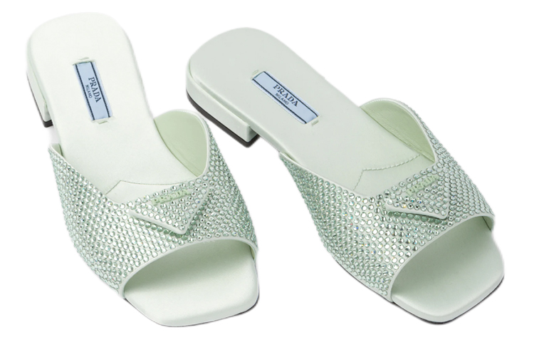 (W) Prada Slip-On 'Green Fabric' 圖 4