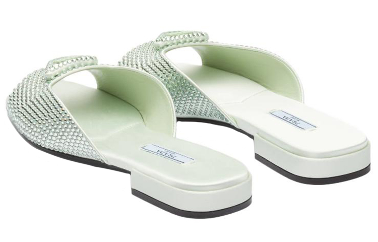 (W) Prada Slip-On 'Green Fabric' 圖 5