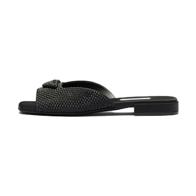 (W) Prada Slip-On Fashion Slides 'Black'