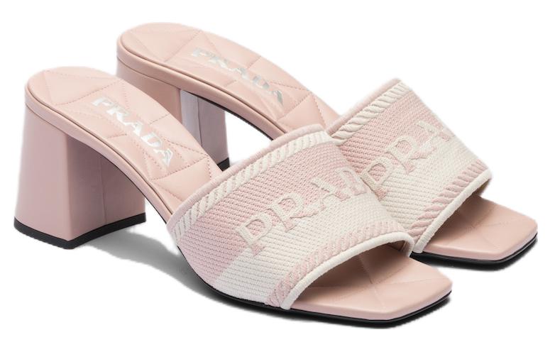 (W) Prada Slip-On High Heel Fashion Slide 'Pink' 圖 2