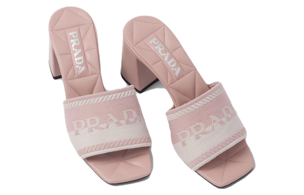 (W) Prada Slip-On High Heel Fashion Slide 'Pink' 圖 3