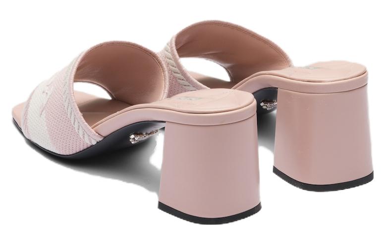 (W) Prada Slip-On High Heel Fashion Slide 'Pink' 圖 4