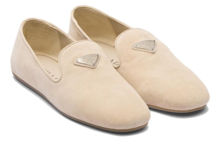 (W) Prada Slip-On Loafer 'Beige Velvet' 圖 2