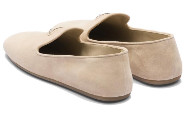 (W) Prada Slip-On Loafer 'Beige Velvet' 圖 4