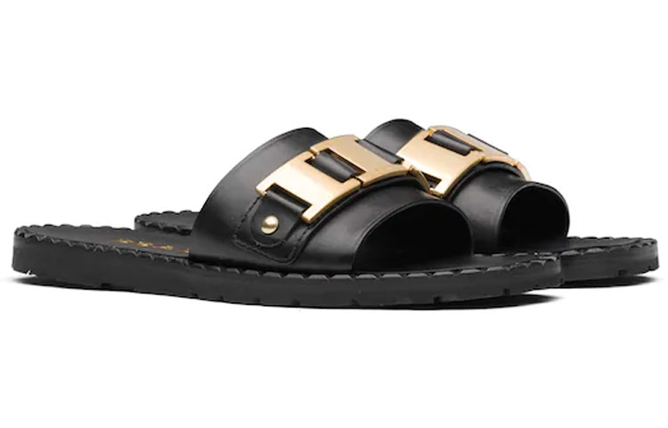 Lookbook (W) Sandali Moda Prada Slip-On Punta Tonda ''Neri'' 1XX559_MHU_F0002_F_A015