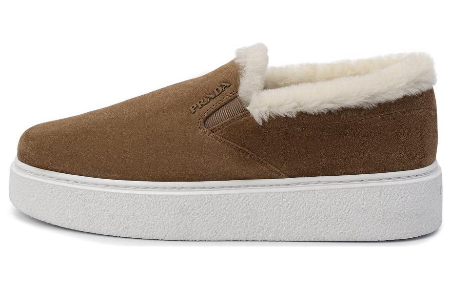 (Women) Prada Slip-On Sneakers 'Light Brown Leather' 1S484M_JFT_F01Y4