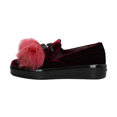 (W) Prada Slip-On 'Red Velvet'