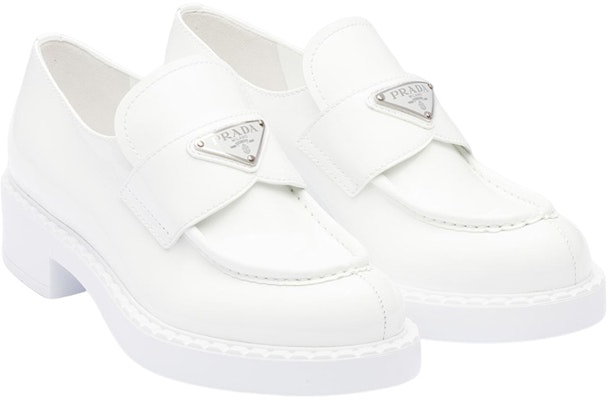 (W) プラダ レザー スリッポン (ホワイト) 1D246M_JHR_F0009_F_B050 Order (W) プラダ レザー スリッポン (ホワイト) 1D246M_JHR_F0009_F_B050