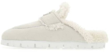 (Women) Prada Slipper 'Chalk-Cut Shearling Grey White' 1S711M_1A6_F0K74_F_020 (Women) Prada Slipper 'Chalk-Cut Shearling Grey White' 1S711M_1A6_F0K74_F_020