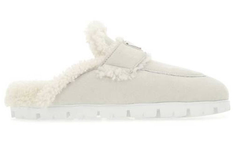 Order (W) Prada Sandal 'Chalk-Cut Shearling Abu Putih' 1S711M_1A6_F0K74_F_020