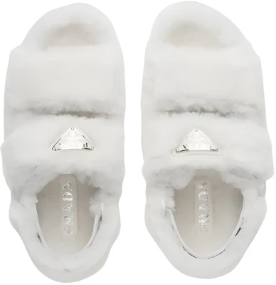 (Women) Prada Slipper 'White Sheepskin' 1X737M_173_F0009_F_ZF20 Purchase (Women) Prada Slipper 'White Sheepskin' 1X737M_173_F0009_F_ZF20