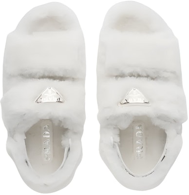 (Women) Prada Slipper 'White Sheepskin' 1X737M_173_F0009_F_ZF20 Purchase (Women) Prada Slipper 'White Sheepskin' 1X737M_173_F0009_F_ZF20