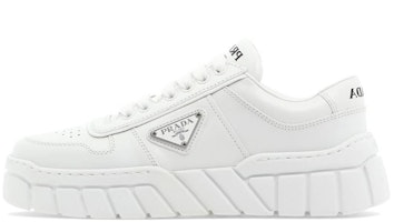 (Women) Prada Soft Padded Nappa Leather Laced-Up Shoes 'White' 1E946M_3LJ6_F0009 (Women) Prada Soft Padded Nappa Leather Laced-Up Shoes 'White' 1E946M_3LJ6_F0009