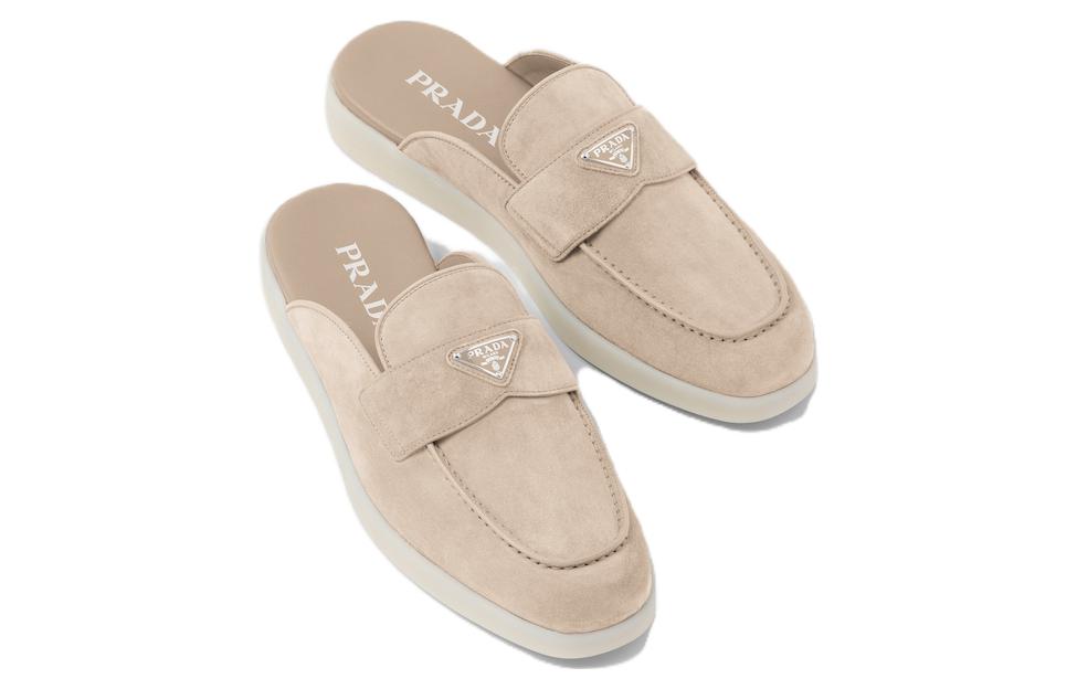 (W) Prada Sneakers 'Beige Enamel Triangle Logo' 圖 3