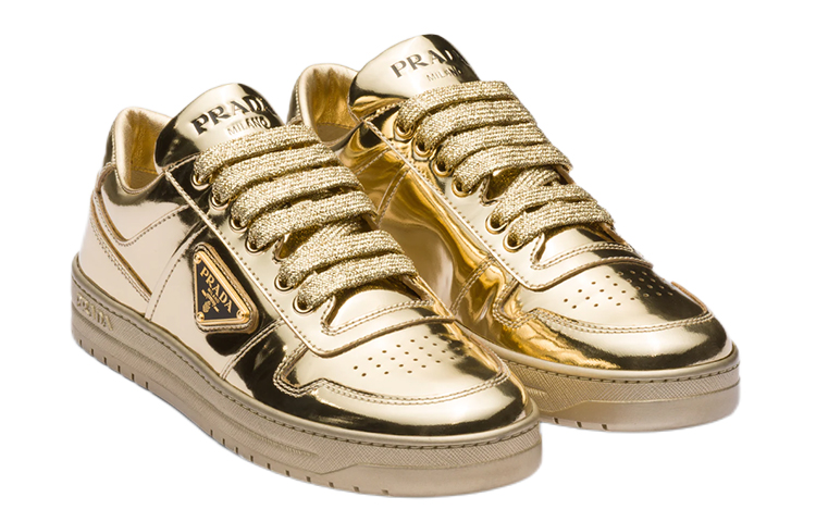 (W) Prada Sneakers Low-Top 'Gold Logo' 圖 3