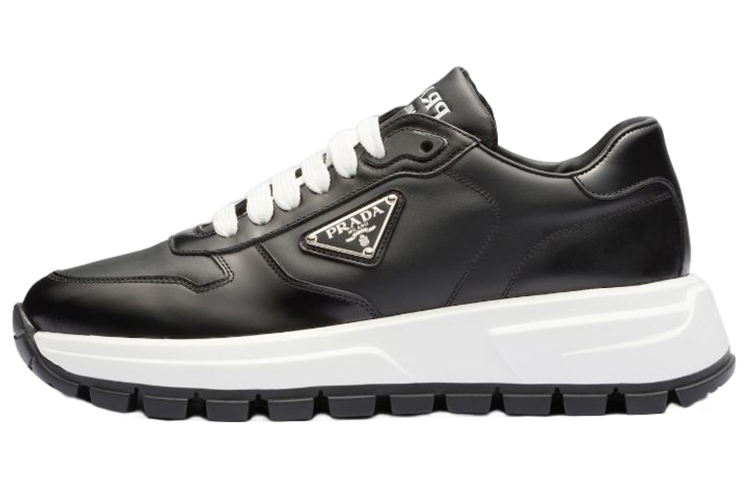 (Women) Prada Sneakers Low-Top 'Leather Logo Strap Black' 1E804M_3LKI_F0632_F_045