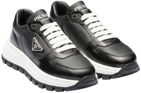 (W) Prada Sneakers Low-Top 'Tali Logo Kulit Hitam' 1E804M_3LKI_F0632_F_045 Lookbook (W) Prada Sneakers Low-Top 'Tali Logo Kulit Hitam' 1E804M_3LKI_F0632_F_045