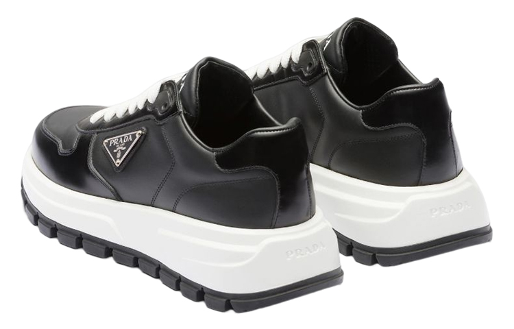 PRADA | Prax One Leather Sneakers | Women | Lane Crawford