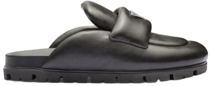 (W) 普拉达黑色软垫20毫米小牛皮拖鞋 1S084N_2DL8_F0002_F_020 Order (W) 普拉达黑色软垫20毫米小牛皮拖鞋 1S084N_2DL8_F0002_F_020