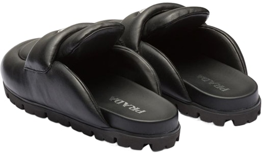 (W) 普拉达黑色软垫20毫米小牛皮拖鞋 1S084N_2DL8_F0002_F_020 Shop (W) 普拉达黑色软垫20毫米小牛皮拖鞋 1S084N_2DL8_F0002_F_020