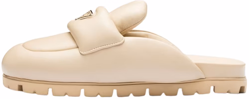 (Women) Prada Soft Padded 20mm Sabots Desert Beige Nappa Leather 1S084N_2DL8_F0F24_F_020 (Women) Prada Soft Padded 20mm Sabots Desert Beige Nappa Leather 1S084N_2DL8_F0F24_F_020